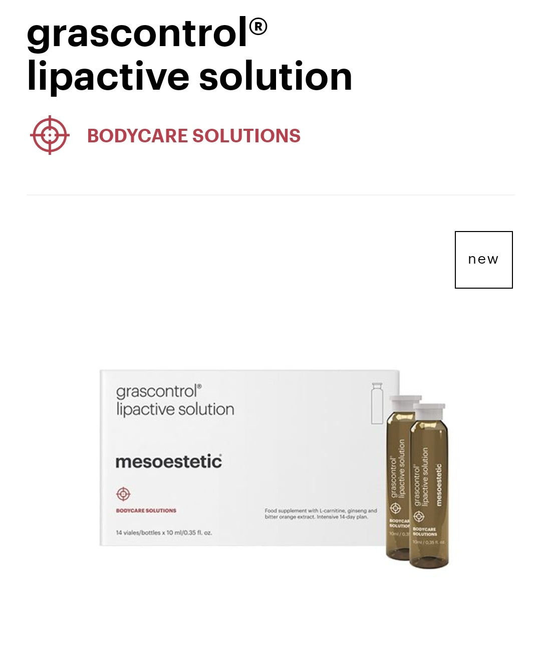 grascontrol®
lipactive solution

BODYCARE SOLUTIONS