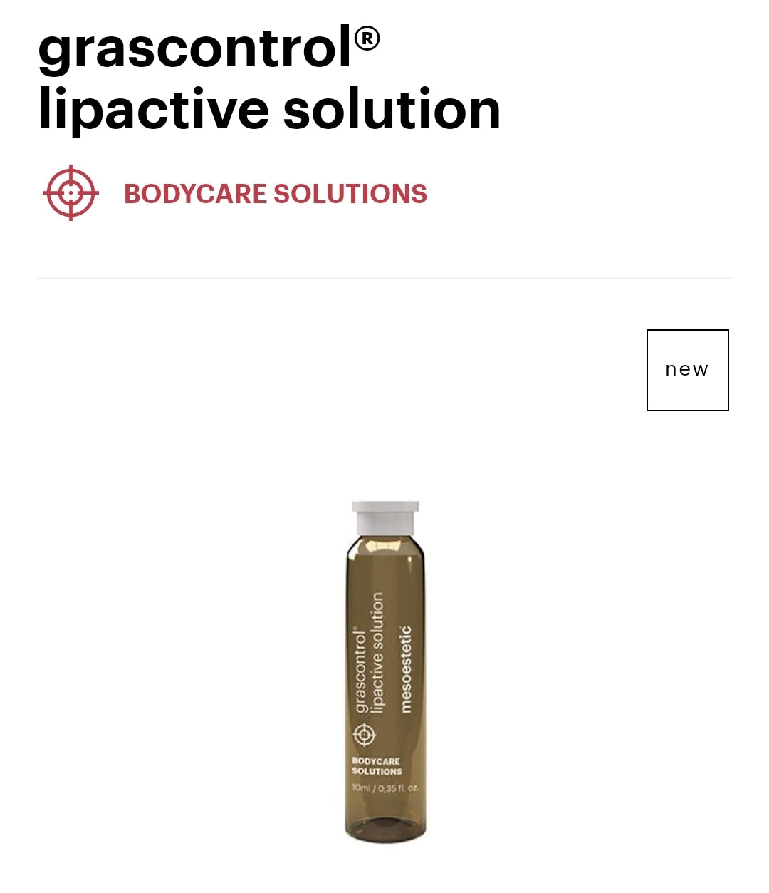 grascontrol®
lipactive solution

BODYCARE SOLUTIONS