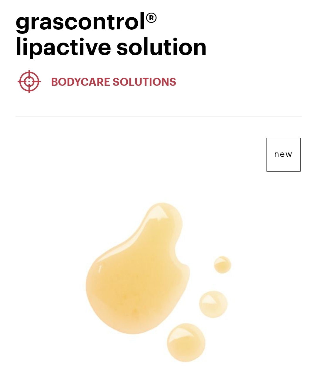 grascontrol®
lipactive solution

BODYCARE SOLUTIONS